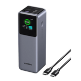 Ugreen prenosna polnilna baterija 25.000mAh, 200W s pametnim digitalnim zaslonom