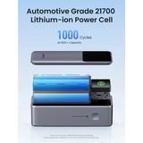 Ugreen prenosna polnilna baterija 25.000mAh, 200W s pametnim digitalnim zaslonom