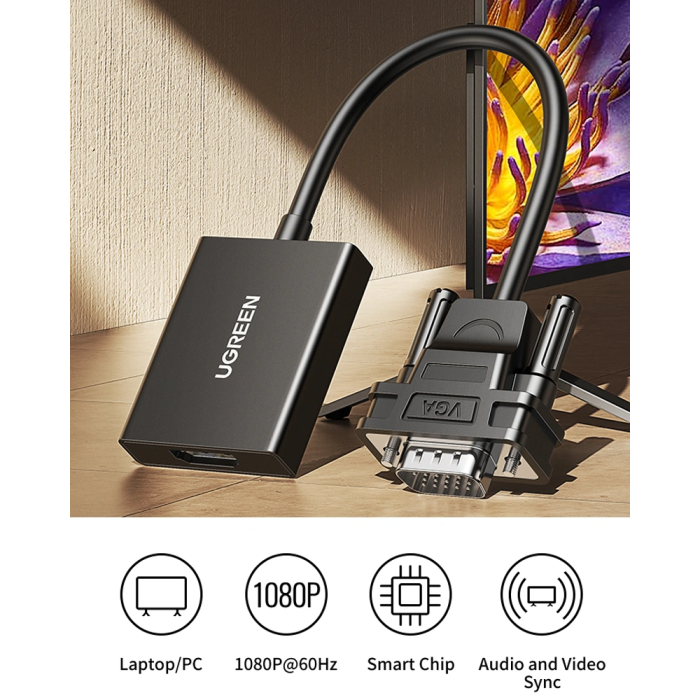 Ugreen VGA na HDMI adapter 1080P