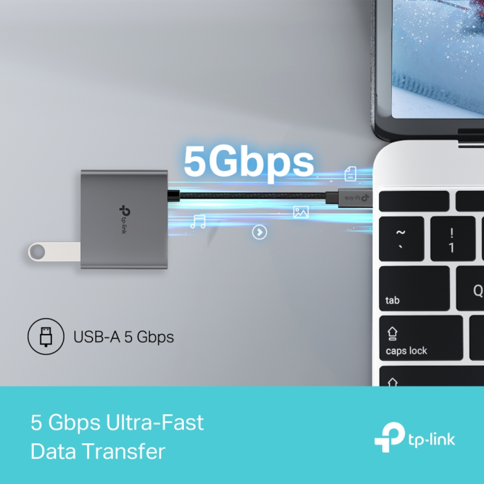 TP-LINK UH3020C 3-v-1 USB-C HUB priklopna postaja z 4K HDMI in 100 W Power Delivery