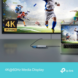TP-LINK UH5020C 5-v-1 USB-C HUB priklopna postaja z 4K HDMI in 100 W Power Delivery