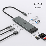 TP-LINK UH7020C 7-v-1 USB-C HUB priklopna postaja z 4K HDMI in 100 W Power Delivery