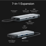 TP-LINK UH7020C 7-v-1 USB-C HUB priklopna postaja z 4K HDMI in 100 W Power Delivery
