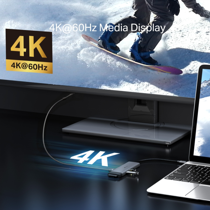 TP-LINK UH7020C 7-v-1 USB-C HUB priklopna postaja z 4K HDMI in 100 W Power Delivery