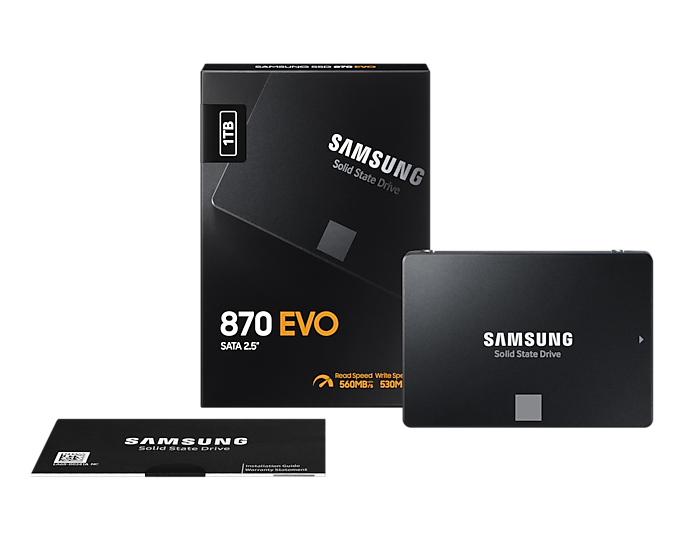 Samsung 1000GB 870 EVO SSD SATA3 2.5" disk