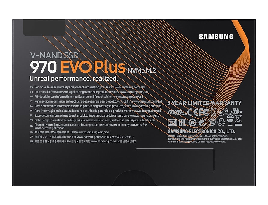 Samsung 1TB 970 EVO Plus SSD NVMe M.2 disk