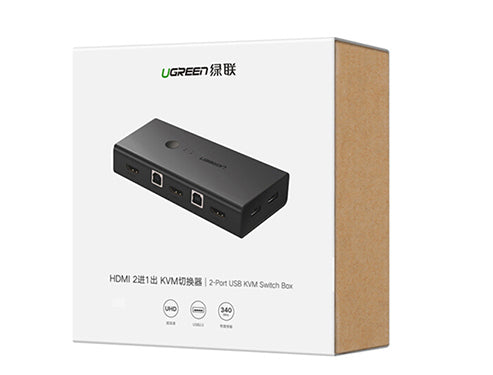 Ugreen HDMI 2x1 KVM Stikalo - box