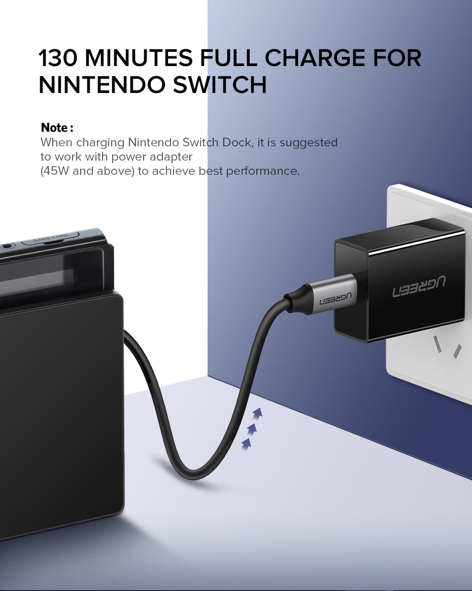Ugreen USB-C 3.1 Gen1 3A 60W kabel, avdio+video, 1,5M