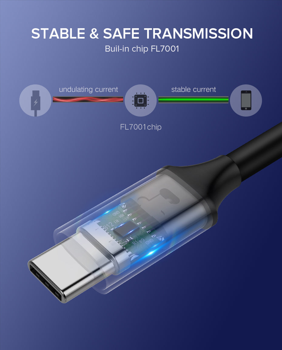 Ugreen USB-C 3.1 Gen1 3A 60W kabel, avdio+video, 1,5M