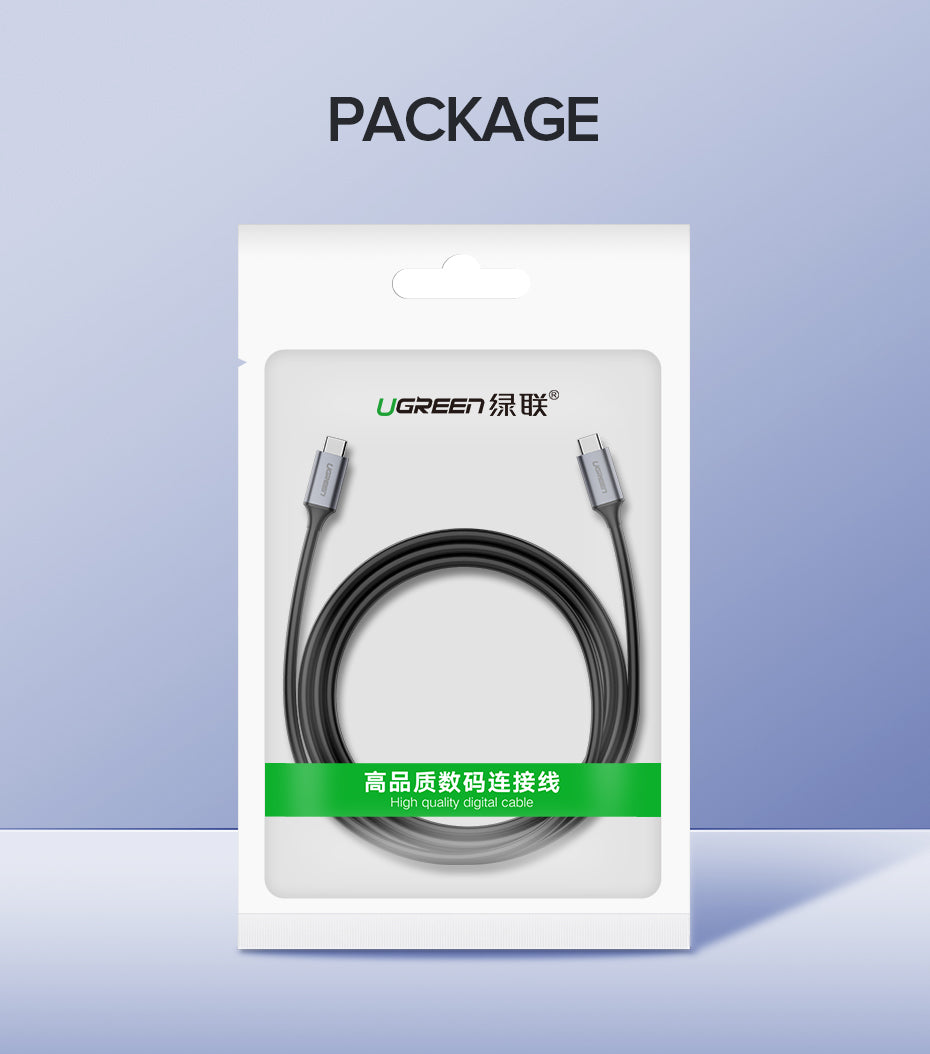 Ugreen USB-C 3.1 Gen1 3A 60W kabel, avdio+video, 1,5M