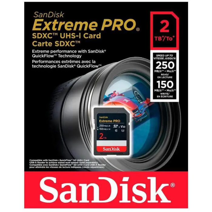 SanDisk 2TB Extreme PRO SDXC UHS-I spominska kartica