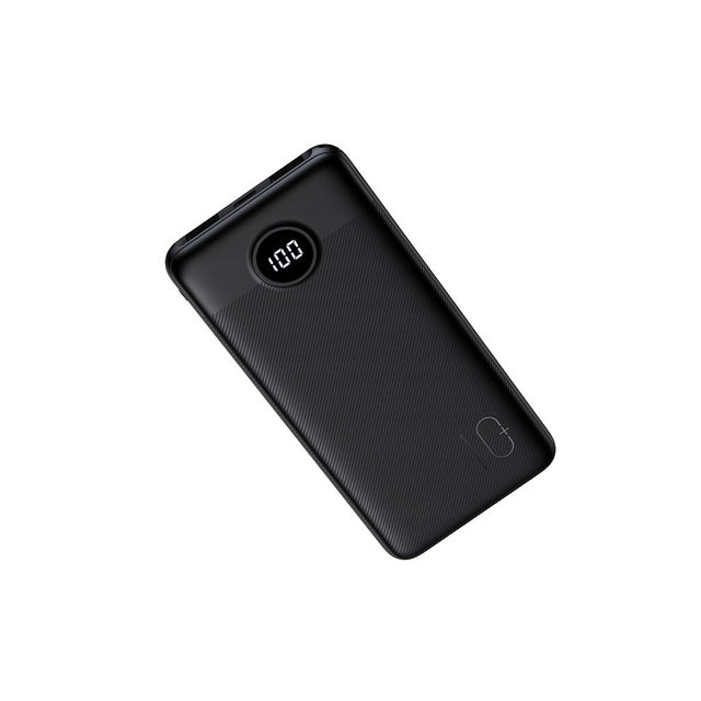 VEGER L10S PowerBank 10.000 mAh LCD, črn