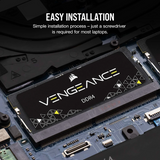Corsair VENGEANCE 64GB (2 x 32GB) DDR4 SODIMM 3200MHz, CL22, 1.2V