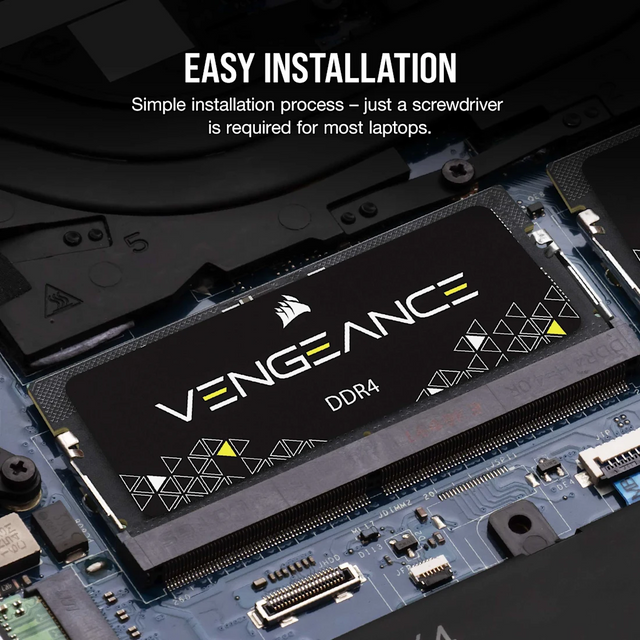 Corsair VENGEANCE 64GB (2 x 32GB) DDR4 SODIMM 3200MHz, CL22, 1.2V