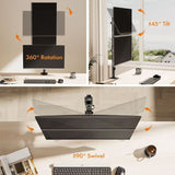 VonHaus dvojni namizni nosilec do diagonale 32 vertikalen