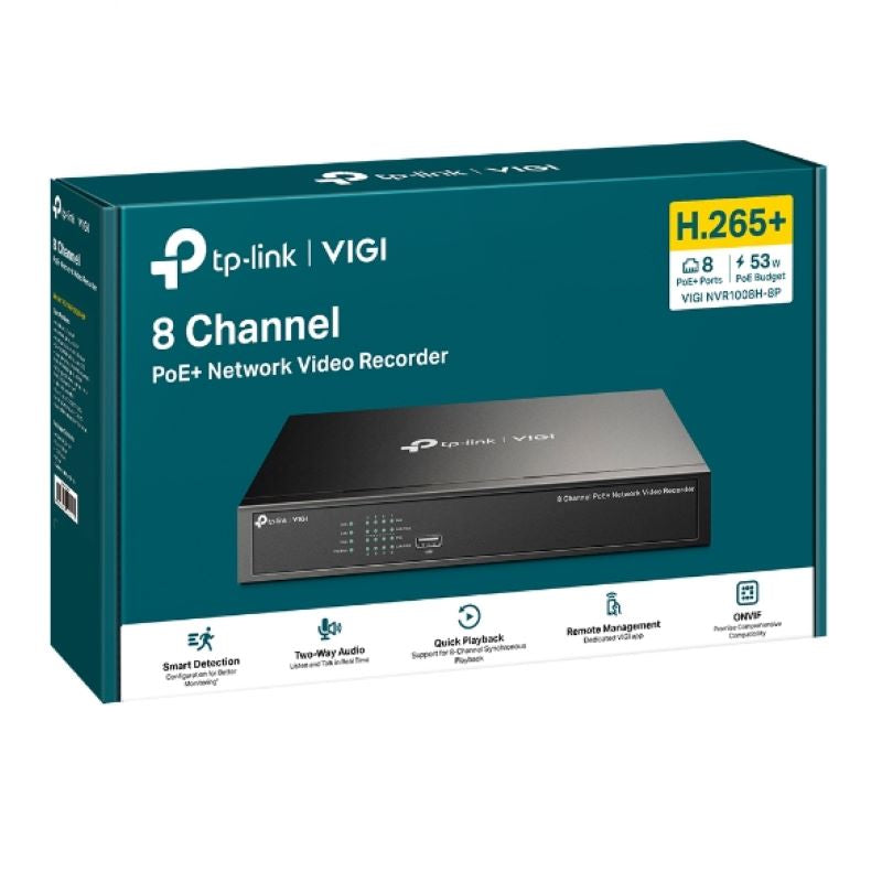 TP-LINK VIGI 8-kanalni omrežni video snemalnik PoE+