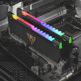 Patriot Viper Steel RGB Kit 16GB (2x8GB) DDR4-3200 DIMM PC4-25600 CL18, 1.35V