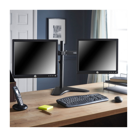 VonHaus dvojni namizni nosilec za dva monitorja do diagonale 32
