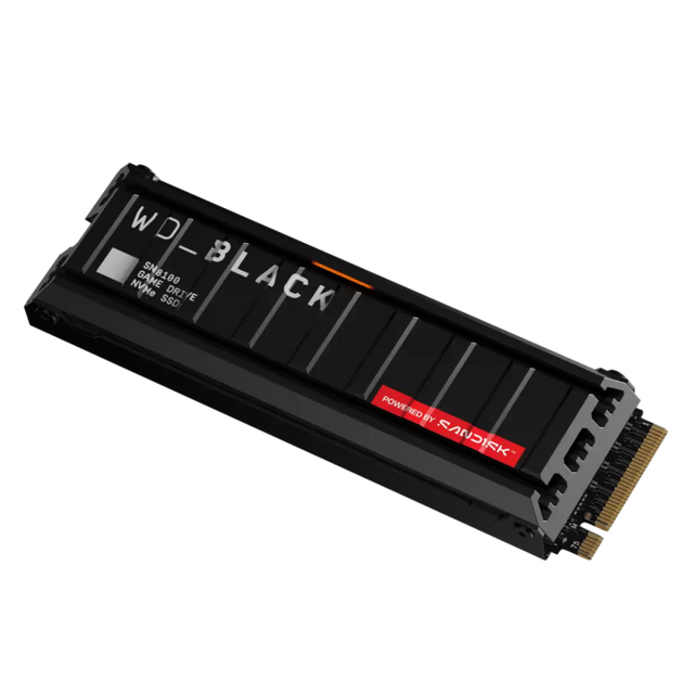 SanDisk 2TB WD Black SN8100 M.2 2280 PCI-e 5.0 NVMe 2.0 SSD disk s hladilnikom