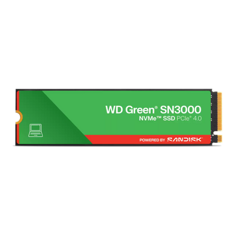 WD 1TB Green SN3000 M.2 2280 PCI-e 4.0 NVMe 1.4 SSD disk