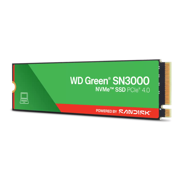 WD 1TB Green SN3000 M.2 2280 PCI-e 4.0 NVMe 1.4 SSD disk
