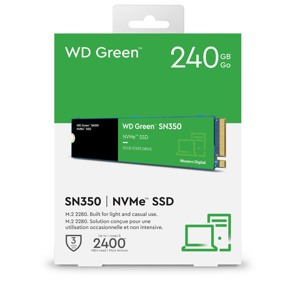 WD 240GB SSD GREEN SN350 M.2 NVMe