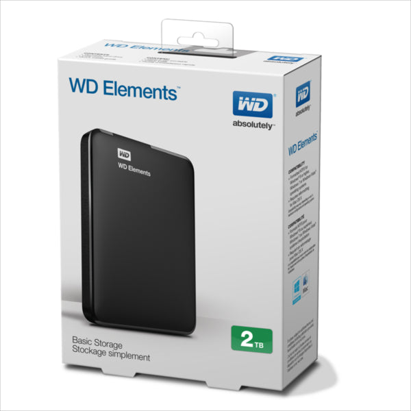WD ELEMENTS 2TB zunanji disk USB 3.0 2,5"
