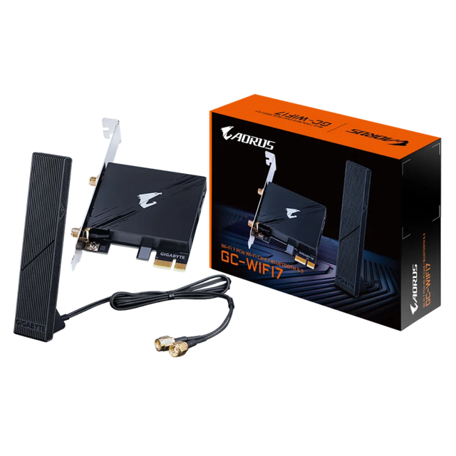 GIGABYTE GC-WIFI7 2Tx2R a/b/g/n/ac/ax/be Tri Band WIFI 7 + BLUETOOTH 5.3 PCI-E kartica