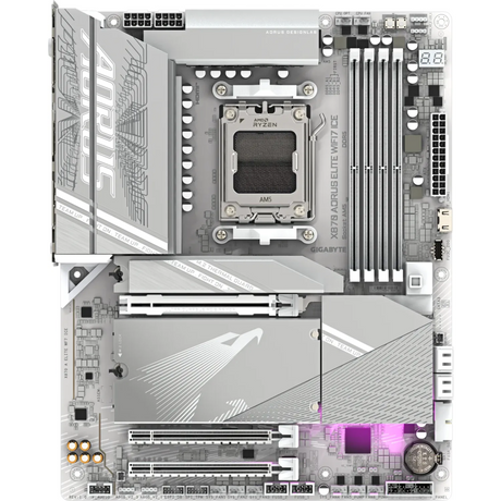 GIGABYTE X870 AORUS ELITE WIFI7 ICE, DDR5, SATA3, USB4, DP, 2.5GbE, WiFi 7, AM5 ATX
