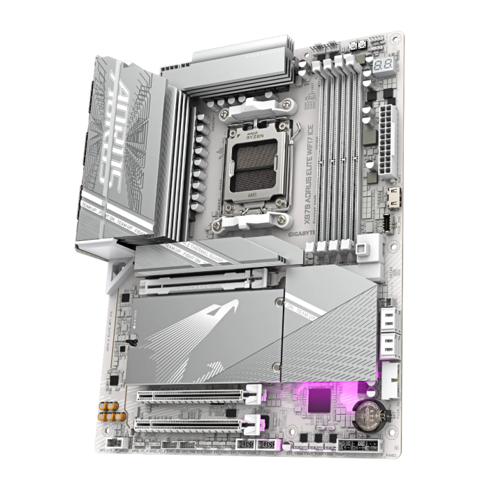 GIGABYTE X870 AORUS ELITE WIFI7 ICE, DDR5, SATA3, USB4, DP, 2.5GbE, WiFi 7, AM5 ATX