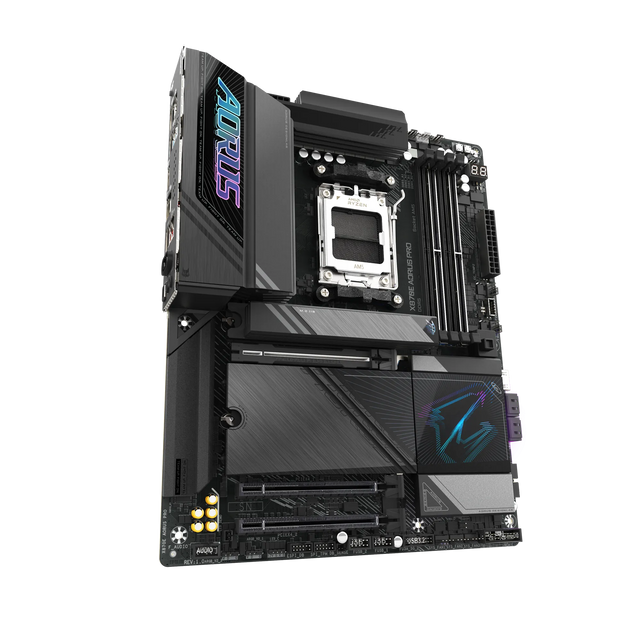 GIGABYTE X870E AORUS PRO, DDR5, SATA3, USB4, DP, 2.5GbE, WiFi 7, AM5 ATX