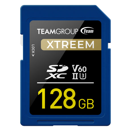 Teamgroup Xtreem 128GB SD UHS-II U30 250MB/s spominska kartica