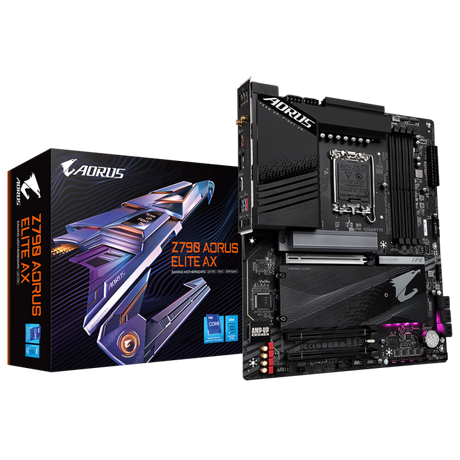 GIGABYTE Z790 AORUS ELITE AX, DDR5, SATA3, USB3.2Gen2x2, DP, 2.5GbE, WIFI 6E, LGA1700 ATX