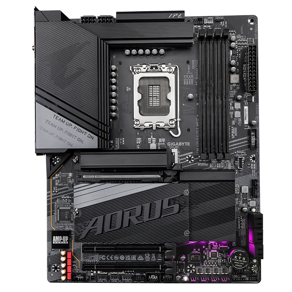 GIGABYTE Z790 AORUS ELITE X WIFI7, DDR5, SATA3, USB3.2Gen2x2, DP, 2.5GbE, WIFI 7, LGA1700 ATX