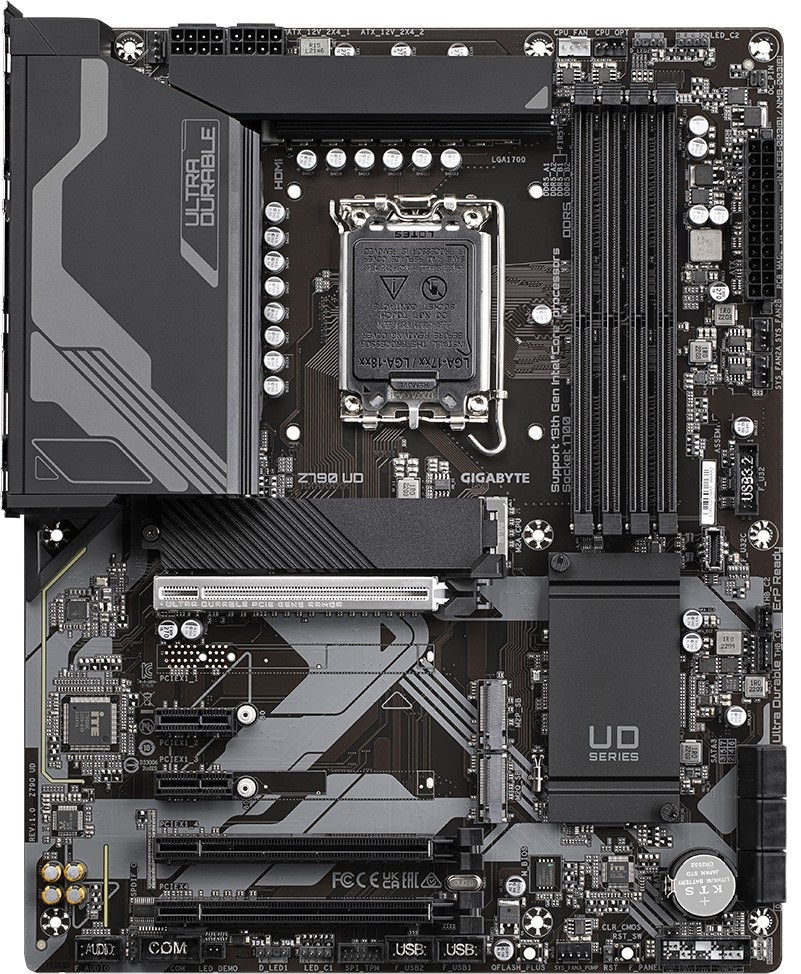 GIGABYTE Z790 UD, DDR5, SATA3, USB3.2Gen2x2, DP, 2.5GbE, LGA1700 ATX