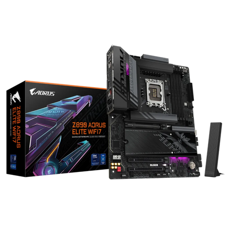 GIGABYTE Z890 AORUS ELITE WIFI7, DDR5, SATA3, USB4, DP, 2.5GbE, WIFI 7, LGA1851 ATX