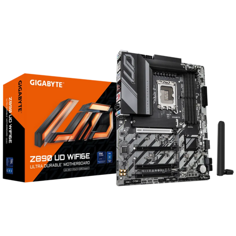 GIGABYTE Z890 UD WIFI6E, DDR5, SATA3, USB4, DP, 2.5GbE, WIFI 6E, LGA1851 ATX