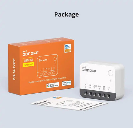 SONOFF Zigbee ZBMINI Extreme pametno stikalo ZBMINIR2 (potrebna nevtralna žica)